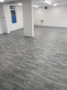 commercial vinyl flooring in a Birmingham business 