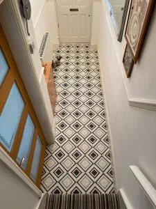 Domestic vinyl flooring in a Birmingham home